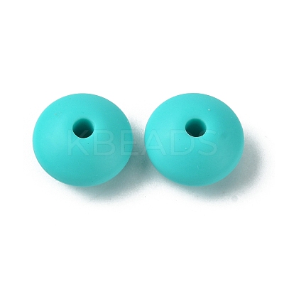 Rondelle Food Grade Eco-Friendly Silicone Focal Beads SIL-F003-07E-1
