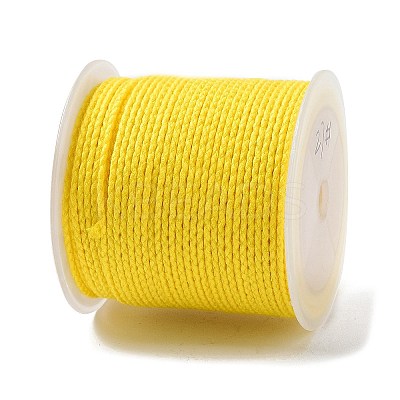 20M Polyester Braided Cord for Jewelry Making OCOR-G015-04A-11-1