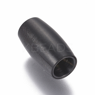 304 Stainless Steel Magnetic Clasps with Glue-in Ends STAS-I120-57A-B-1
