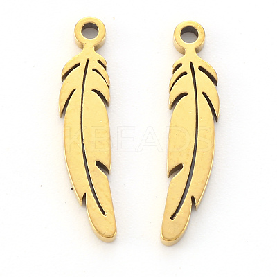 PVD Vacuum Plating 201 Stainless Steel Pendants STAS-N092-13G-1