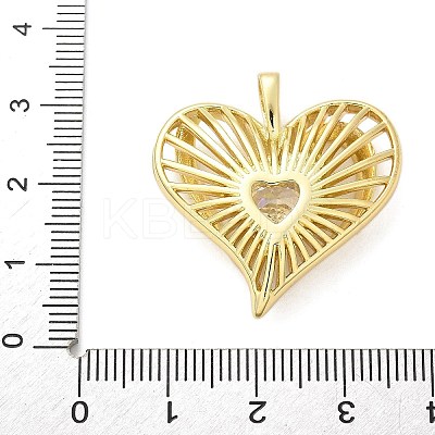 Brass Micro Pave Cubic Zirconia Pendants KK-S511-05C-G-1