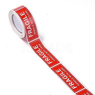 Self-Adhesive Paper Warning Tag Stickers X-DIY-K039-04D-1