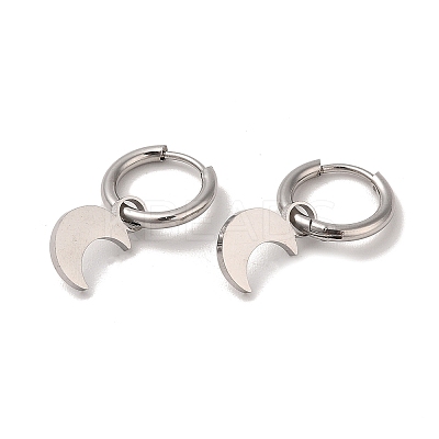 Non-Tarnish 3 Pairs 3 Styles 304 Stainless Steel Hoop Dangle Earrings for Women EJEW-K279-09A-P-1