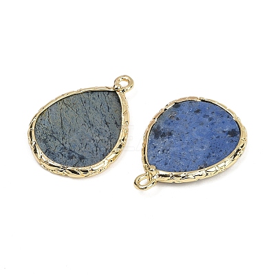 Natural Dumortierite Pendants G-K347-08G-03-1