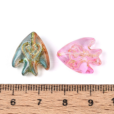 Baking Paint Transparent Glass Beads DGLA-N018-25-1