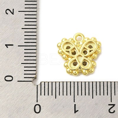 Real 18K Gold Plated Rack Plating Brass Micro Pave Cubic Zirconia Pendants Charms KK-S396-03C-1