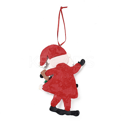 Christmas Santa Claus Handmade Polymer Clay Pendant Decorations LS-HJEW-P017-01E-1