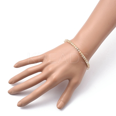 Natural Pink Aventurine Stretch Beaded Bracelets BJEW-JB05496-05-1