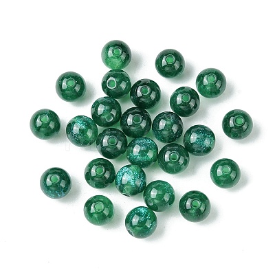 25Pcs Round Imitation Cat Eye Resin Beads RESI-FS0001-65F-1