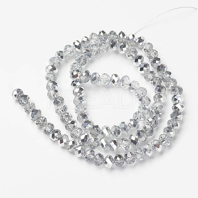 Electroplate Transparent Glass Beads Strands EGLA-A034-T1mm-M16-1