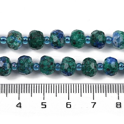 Natural Sesame Jasper Dyed Beads Strands G-H057-A21-08-1