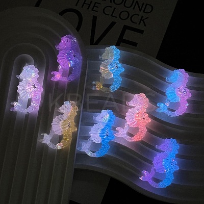 Luminous Ocean Transparent Resin Cabochons CRES-L045-02B-1