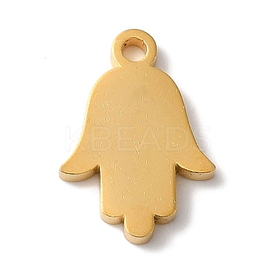 PVD Vacuum Plating 304 Stainless Steel Charms STAS-L081-021G-1