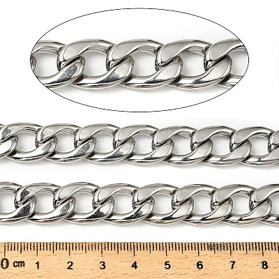 316 Surgical Stainless Steel Curb Chains CHS-H114-08A-P-1