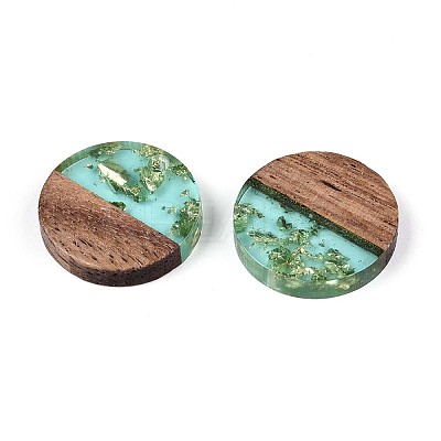 Resin & Walnut Wood Pendants RESI-T057-39D-1