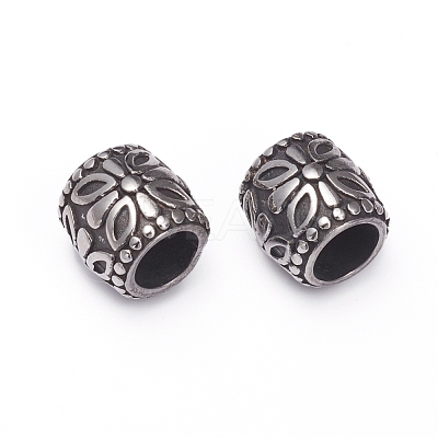 304 Stainless Steel European Beads STAS-G220-18AS-1