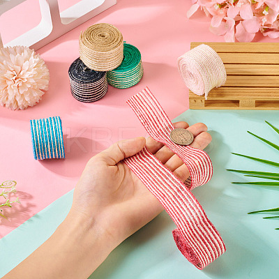 12M 6 Colors Burlap Ribbon OCOR-TA0002-50-1