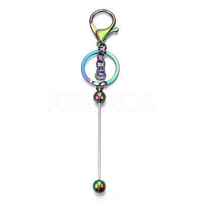 Alloy Bar Beadable Keychain for Jewelry Making DIY Crafts KEYC-A011-01M-1