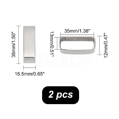 Stainless Steel Belt Loop Keepers FIND-WH0110-795-1