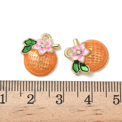 Alloy Enamel Pendants FIND-C074-29KCG-1