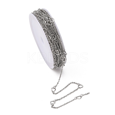 Tarnish Resistant 304 Stainless Steel Cable Chains CHS-K001-60-1
