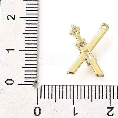 Brass Micro Pave Cubic Zirconia Pendants KK-M310-01G-24-1