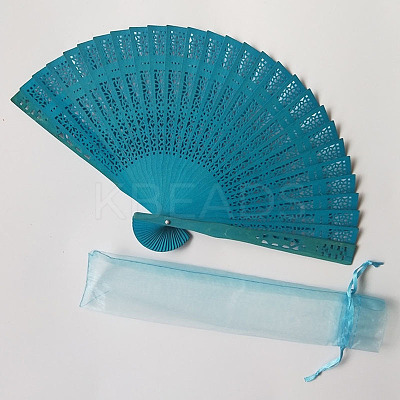 Wooden Folding Fan WOCR-PW0001-092H-1