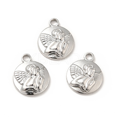 Non-Tarnish 304 Stainless Steel Pendants STAS-P312-08P-1