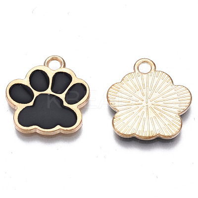 Alloy Enamel Pendants ENAM-T016-22LG-C-RS-1
