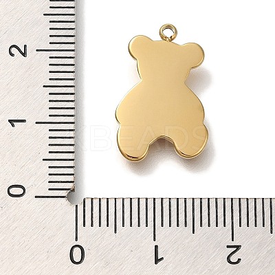 Ion Plating(IP) 304 Stainless Steel Enamel Pendants STAS-P371-074G-1