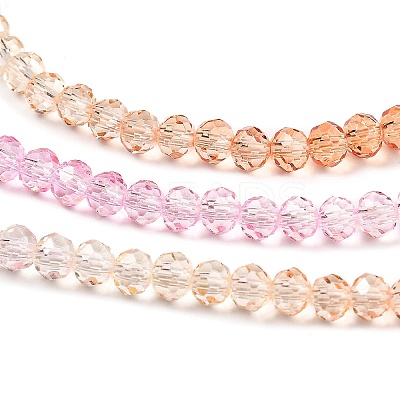 Transparent Painted Glass Beads Strands DGLA-A034-T3mm-A20-1