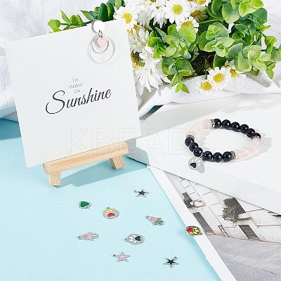 16Pcs 4 Style 304 Stainless Steel Enamel Charms STAS-SC0003-10-1