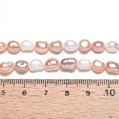 Natural Cultured Freshwater Pearl Beads Strands PEAR-N014-05N-1