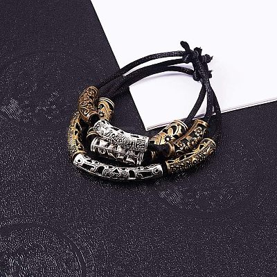 Tibetan Style Alloy Beads TIBEB-NB0001-01-1