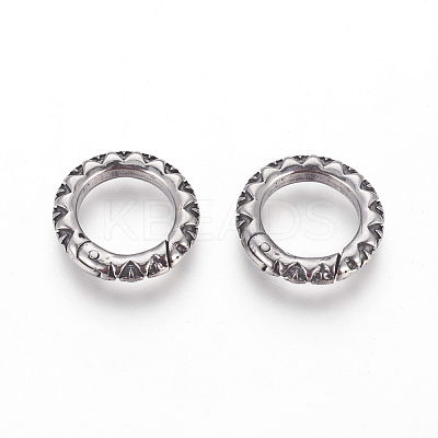 304 Stainless Steel Spring Gate Rings STAS-P217-13AS-01-1