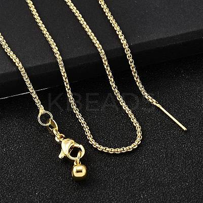 1.5MM Brass Box Chain Adjustable Slider Necklaces NJEW-M108-07G-1