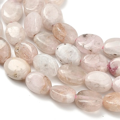 Natural Pink Morganite Beads Strands G-H335-N01-6x8mm-1