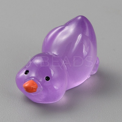 Duck Luminous Resin Display Ornaments DJEW-TAC0004-01C-04-1
