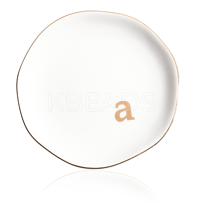 Round Ceramic Jewelry Dish AJEW-WH20067-023A-1