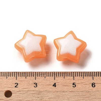 Imitation Jelly Transparent Acrylic Beads SACR-R741-03D-1