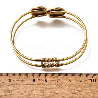 Mother's Day 201 Stainless Steel Bangles BJEW-R014-03G-1