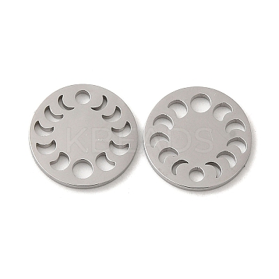 Tarnish Resistant 304 Stainless Steel Connector Charms STAS-J042-17P-1