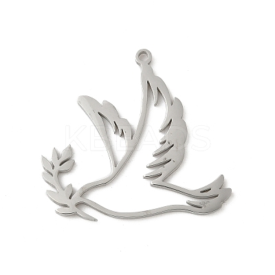 304 Stainless Steel Pendants LS-STAS-G355-12P-1