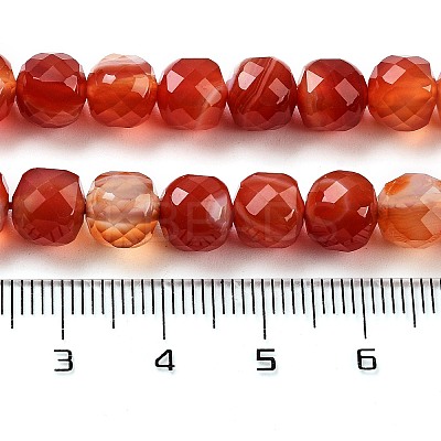 Natural Agate Dyed Beads Strands G-H028-A08-02-1