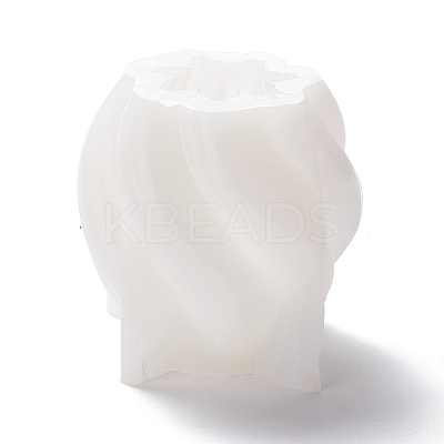 DIY Twist-shaped Candle Making Silicone Molds DIY-D057-08-1