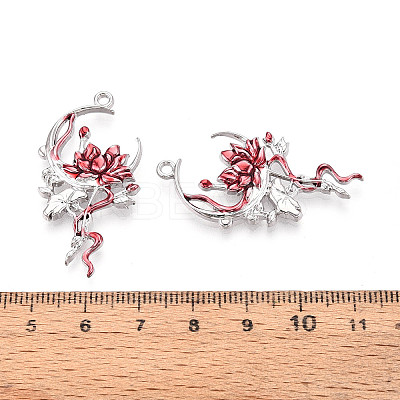 Rack Plating Spray Painted Alloy Pendants PALLOY-N181-01P-1