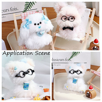 Polyester Plush Sticks DIY-Z031-03K-1