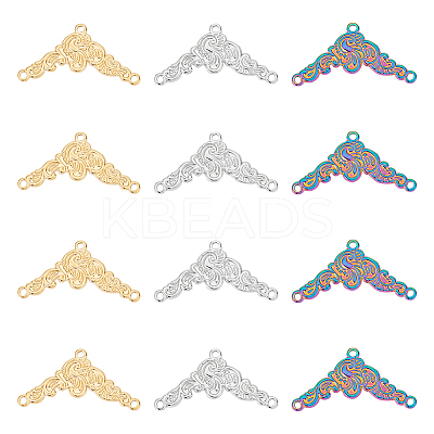 12Pcs 3 Colors 304 Stainless Steel Chandelier Components Links FIND-UN0001-62-1