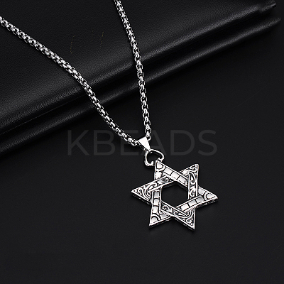 Alloy Pendant 201 Stainless Steel Chain Necklaces for Men FS-WG1D596-02-1