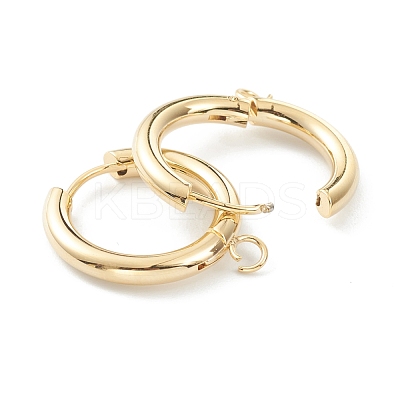 201 Stainless Steel Huggie Hoop Earring Findings STAS-P283-01G-G-1